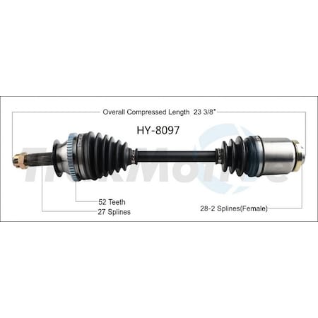 Surtrack Axle Cv Axle Shaft, Hy-8097 HY-8097